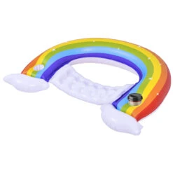 58" Inflatable Rainbow Swimming Pool Lounge Chair -Aqua Play Land Zone poolcentral jl 37606 04 13076.1686005939
