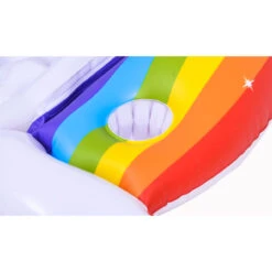 58" Inflatable Rainbow Swimming Pool Lounge Chair -Aqua Play Land Zone poolcentral jl 37606 07 99547.1686005940