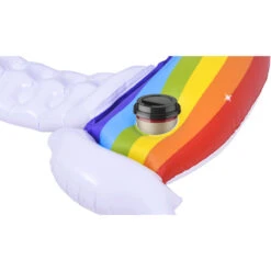 58" Inflatable Rainbow Swimming Pool Lounge Chair -Aqua Play Land Zone poolcentral jl 37606 08 59266.1686005940