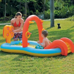 7.25' Inflatable Children's Interactive Water Play Center 7 7.25' Inflatable Children's Interactive Water Play Center -Aqua Play Land Zone poolcentral jl 97224 2 38444.1667642410