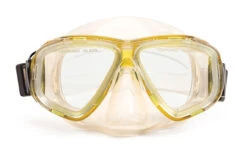 5.5" Yellow And Clear Newport Mask Swimming Pool Accessory
