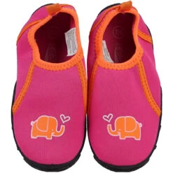 Pink And Orange Children's Water-Resistant Swim Shoes - Size 7-8