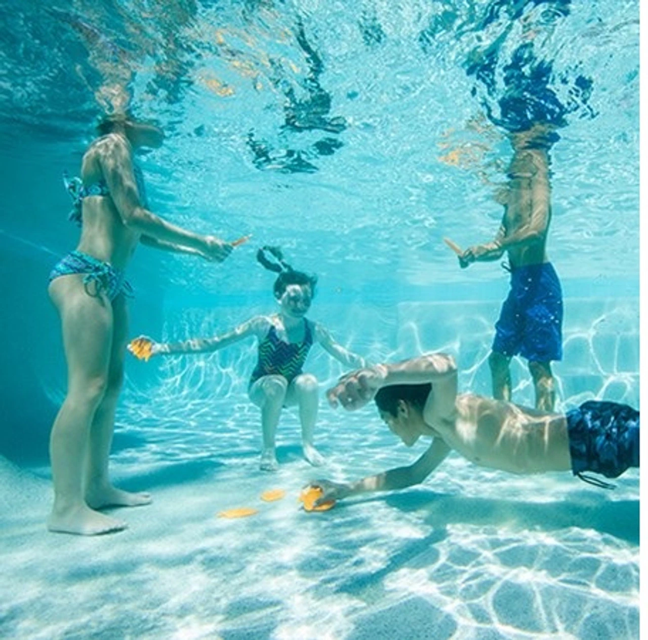 5" Orange And Blue 9 Character Go Fish Swimming Pool Dive Game 3 5" Orange And Blue 9 Character Go Fish Swimming Pool Dive Game - Image 3