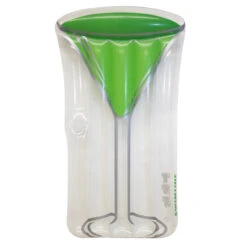 67" Inflatable Transparent Green And Clear Swimming Pool Float