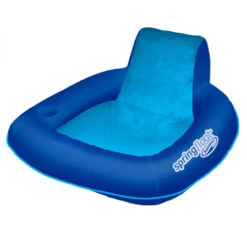 39" Blue Inflatable Spring Float SunSeat Swimming Pool Lounge Seat