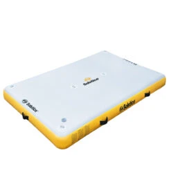 6-Ft Yellow And White Inflatable Dock Solstice Drop Stitch With Handles