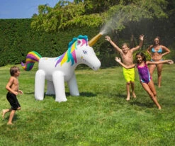 6ft Rainbow Unicorn Outdoor Inflatable Lawn Sprinkler -Aqua Play Land Zone swim 14001 4 38721.1667517671