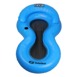 61-Inch Inflatable Blue Chill Swimming Pool Floating Lounge Chair