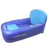 54-Inch Inflatable Blue Swimming Pool Lounger With Ice Cooler