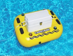 55" Inflatable Yellow And Black Swimming Pool Cooler Raft Float -Aqua Play Land Zone swim 17075st 3 01383.1682535015