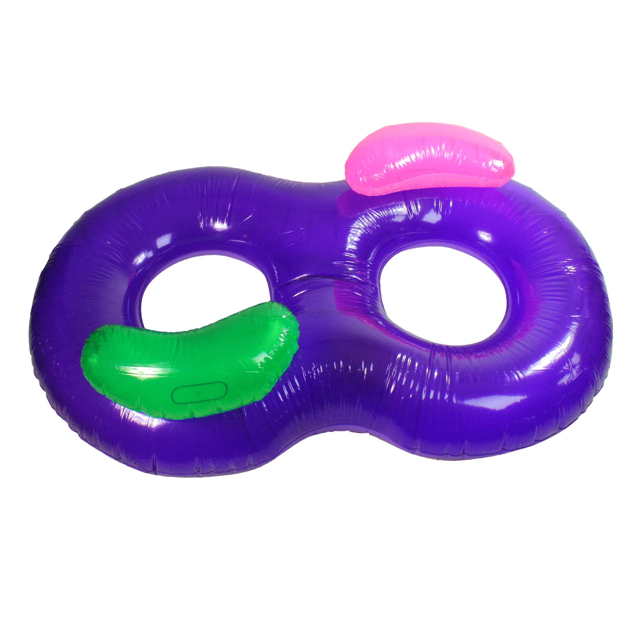 76" Inflatable Purple Side By Side Swimming Pool Lounger Raft 1 76" Inflatable Purple Side By Side Swimming Pool Lounger Raft