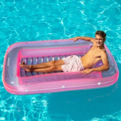 Inflatable Pink And Purple Water Sports Tub Pool Raft Lounger, 12-Inch -Aqua Play Land Zone swim 9052 4 updated 17459.1667643254