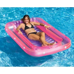 Inflatable Pink And Purple Water Sports Tub Pool Raft Lounger, 12-Inch -Aqua Play Land Zone swim 9052 5 updated 79962.1667643254