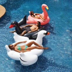 78" Inflatable Pink Giant Flamingo Swimming Pool Ride-On Float Toy -Aqua Play Land Zone swim 906272c20906282c209062120with20models 92940.1667517213