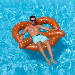 60" Inflatable Giant Pretzel Swimming Pool Float -Aqua Play Land Zone swim 9064020male20model20hires 84705.1667681723