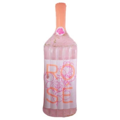 92" Pink Rose Wine Bottle Swimming Pool Float