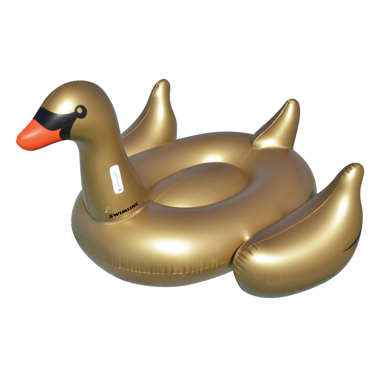 Inflatable Gold Giant Swan Swimming Pool Ride-On Float, 75-Inch 1 Inflatable Gold Giant Swan Swimming Pool Ride-On Float, 75-Inch