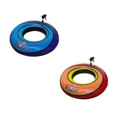 Set Of 2 Blue And Orange Inflatable Power Blaster Inner Tubes, 40-Inch