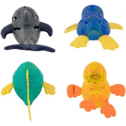 Set Of 4 Water ActivatedLight-Up Sea Animals Swimming Pool Dive Toys -Aqua Play Land Zone swim 91224 4 23699.1686950845