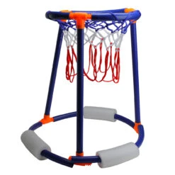24" Blue And White Tall Boy Basketball Swimming Pool Game Stand