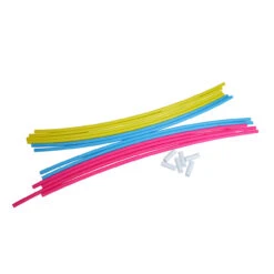 Set Of 4 Pink, Yellow And Blue Underwater Slalom Hoops For Swimming Pools 30" 5 Set Of 4 Pink, Yellow And Blue Underwater Slalom Hoops For Swimming Pools 30" -Aqua Play Land Zone swim 9170 3 41677.1667534279