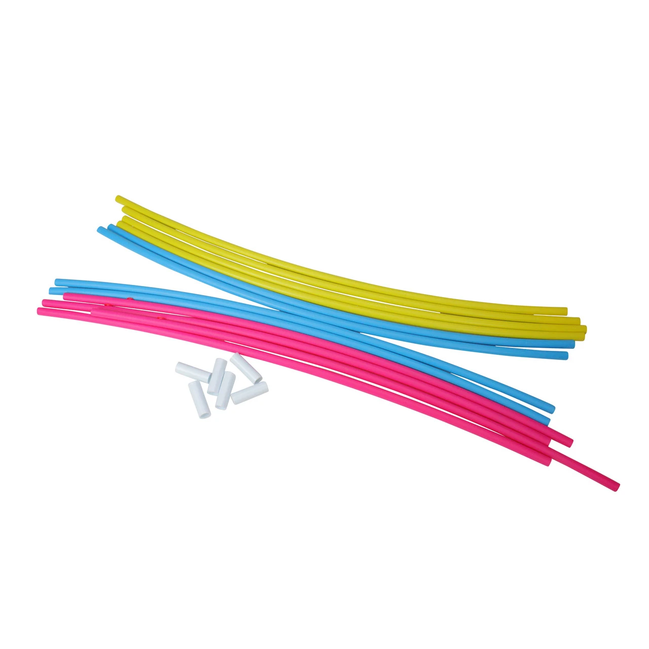 Set Of 4 Pink, Yellow And Blue Underwater Slalom Hoops For Swimming Pools 30" 1 Set Of 4 Pink, Yellow And Blue Underwater Slalom Hoops For Swimming Pools 30"