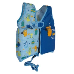 12" Blue And Yellow Adorable Monsters Children's Life Vest 7 12" Blue And Yellow Adorable Monsters Children's Life Vest -Aqua Play Land Zone swimway 6039024 blue 1 39444.1667601631