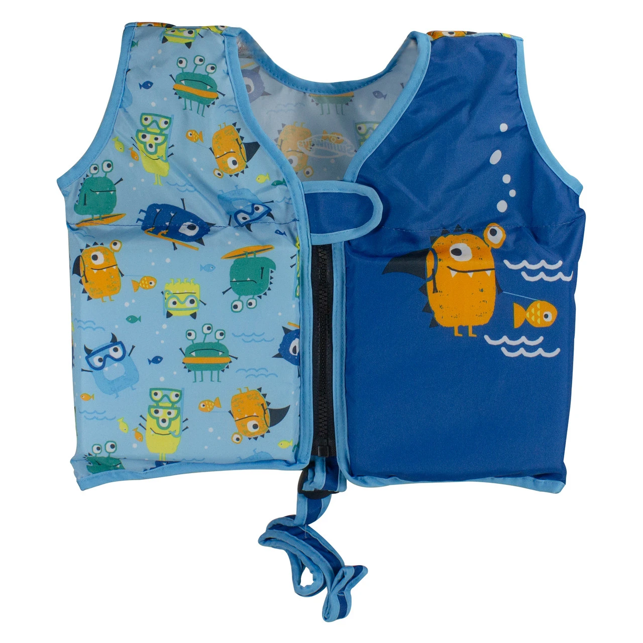 12" Blue And Yellow Adorable Monsters Children's Life Vest 1 12" Blue And Yellow Adorable Monsters Children's Life Vest