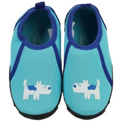 Blue And Teal Children's Water-Resistant Swim Shoes - Size 7-8
