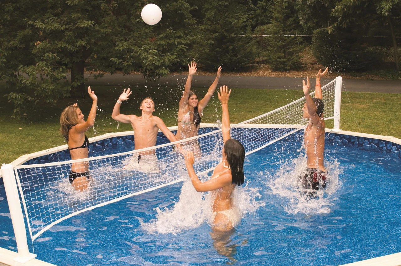 White Pool Jam Basketball And Volleyball Swimming Pool Water Sports Combo Game 5 White Pool Jam Basketball And Volleyball Swimming Pool Water Sports Combo Game - Image 5