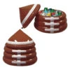 26" Inflatable Brown Football Game Day Party Drink Cooler With Lid