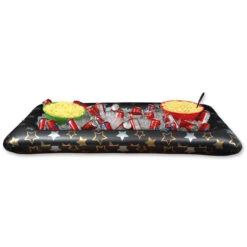 Pack Of 6 Black And Gold Inflatable Awards Night Hollywood Themed Buffet Coolers 53.75"