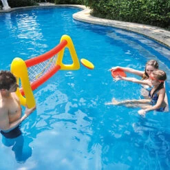 51" Inflatable Red And Yellow Swimming Pool Frisbee Game Set -Aqua Play Land Zone ytzkfp8ppffhai4rd7p73cszrsnh24ve 86948.1667522099