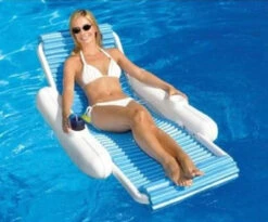 66" White And Blue Rippled Float Sunchaser Swimming Pool Lounge Chair -Aqua Play Land Zone zbebj1izfqlwplm0nosjjoryvju9xj5k 61021.1681930062